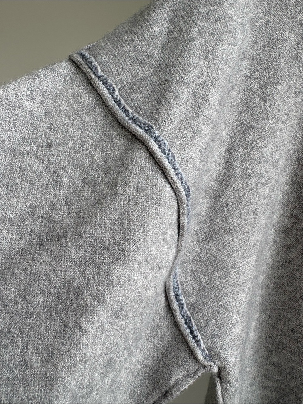 Altar’d State 1989 Cropped Sweater Gray Varsity Pullover Small Soft Cozy Preppy - Picture 6 of 10